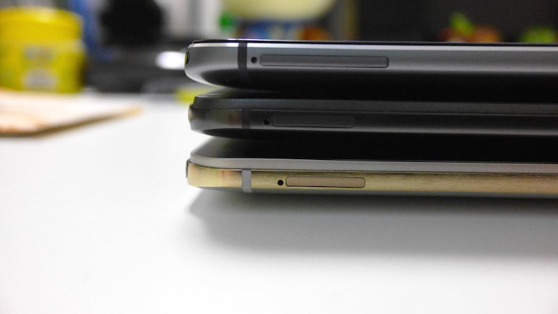 HTC One M9+/M9/M8の外観を比較