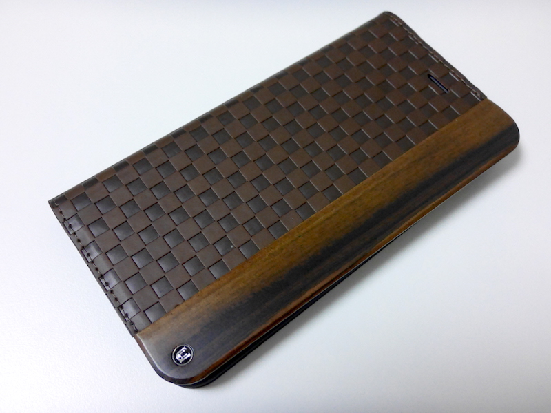 Uunique Wooden Case with Checker Emboss iPhone 6 Plus Brown UUOOIPAWC006