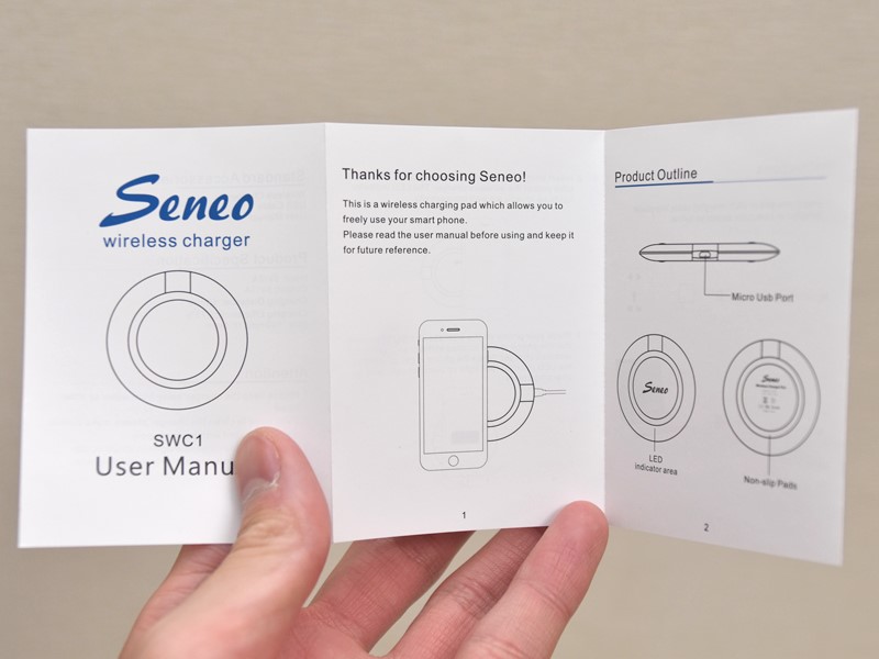 Seneo Qi SWC1-GTX ワイヤレス 充電パッド