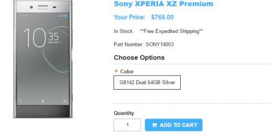 1ShopMobile.com Sony Xperia XZ Premium 商品ページ