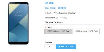 1ShopMobile.com LG G6+　商品ページ