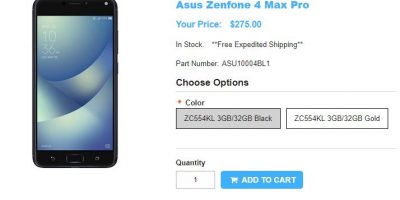 1ShopMobile.com ASUS ZenFone 4 Max Pro 商品ページ