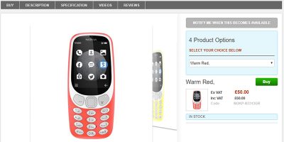 Clove Nokia 3310 3G 商品ページ
