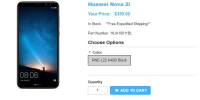 1ShopMobile.com Huawei Nova 2I 商品ページ