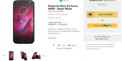 Handtec Motorola Moto Z2 Force 商品ページ