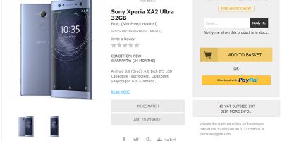 Handtec Sony Xperia XA2 Ultra 商品ページ