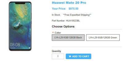 1ShopMobile.com Huawei Mate 20 Pro 商品ページ