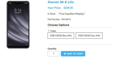 1ShopMobile.com Xiaomi Mi 8 Youth Edition 商品ページ