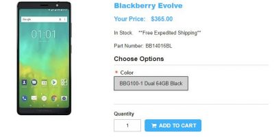 1ShopMobilie.com BlackBerry Evolve 商品ページ