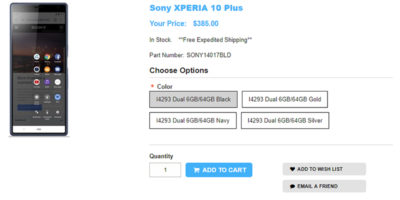 1ShopMobile.com Sony Xperia 10 Plus 商品ページ