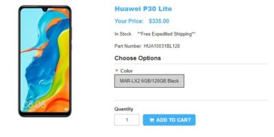 1ShopMobile.com Huawei P30 lite 商品ページ