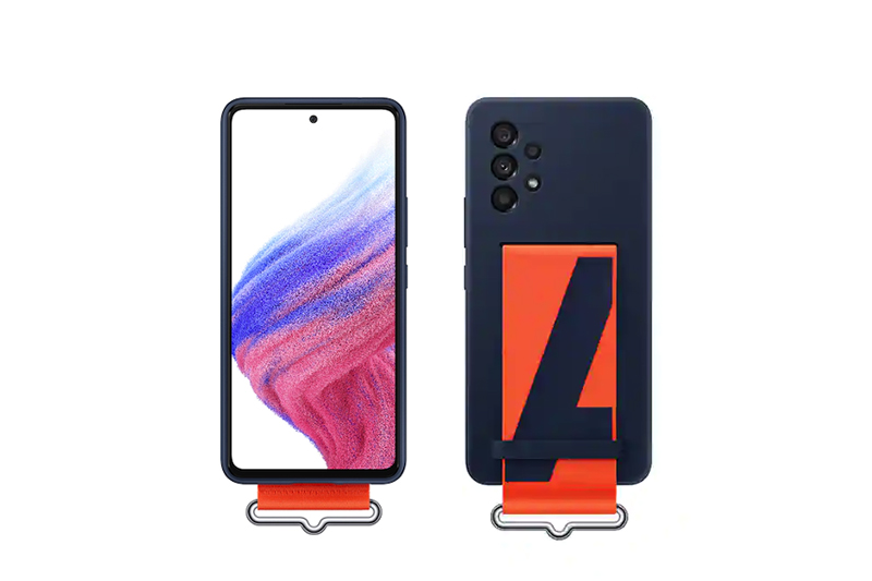 Galaxy A53 5G Silicone Cover with Strap EF-GA536T Navy
