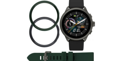 FOSSIL Gen 6 Smartwatch Wellness Edition ブラックシリコン&交換用ストラップ・バンパーセット FTW4072SET