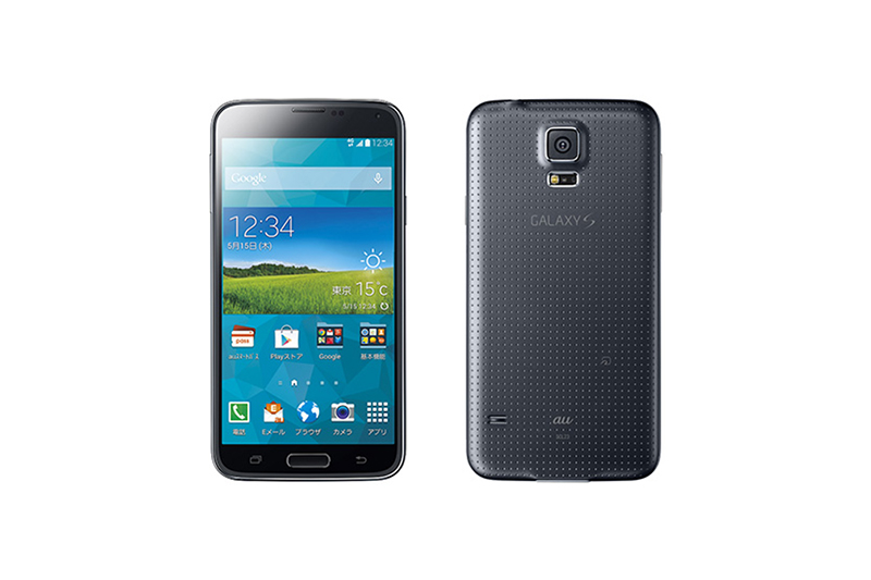 au GALAXY S5 SCL23 チャコールブラック